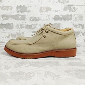 New Hush Puppies Alarick Canvas Beige Brown Men's Chukka Shoes i263